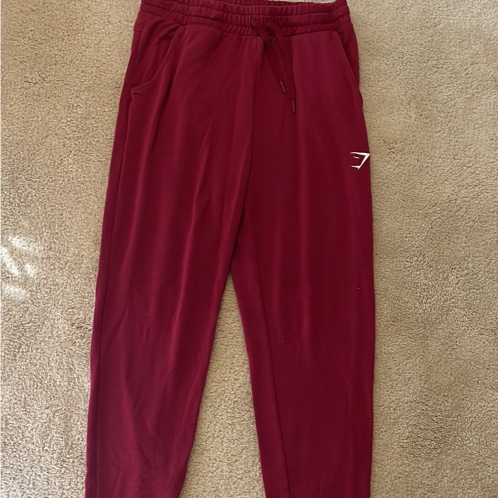 Gymshark Burgundy Joggers